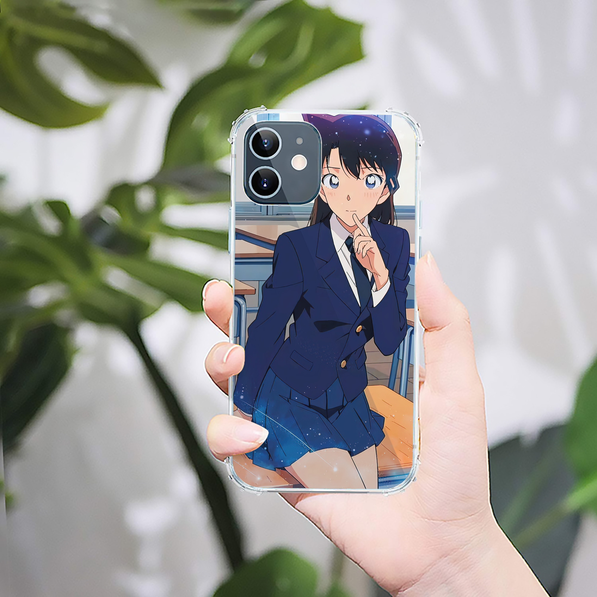（画像用） 名探偵コナン Detective Conan 【iPhone 12シリーズ対応】透明スマホケース（クリアソフトケース）
